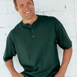 Anvil Cotton Deluxe Henley