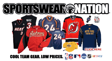 Officially Licensed Sportswear: NBA, NFL, MLB, NHL, NASCAR, NCAA, PGA TOUR
